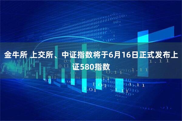 金牛所 上交所、中证指数将于6月16日正式发布上证580指数